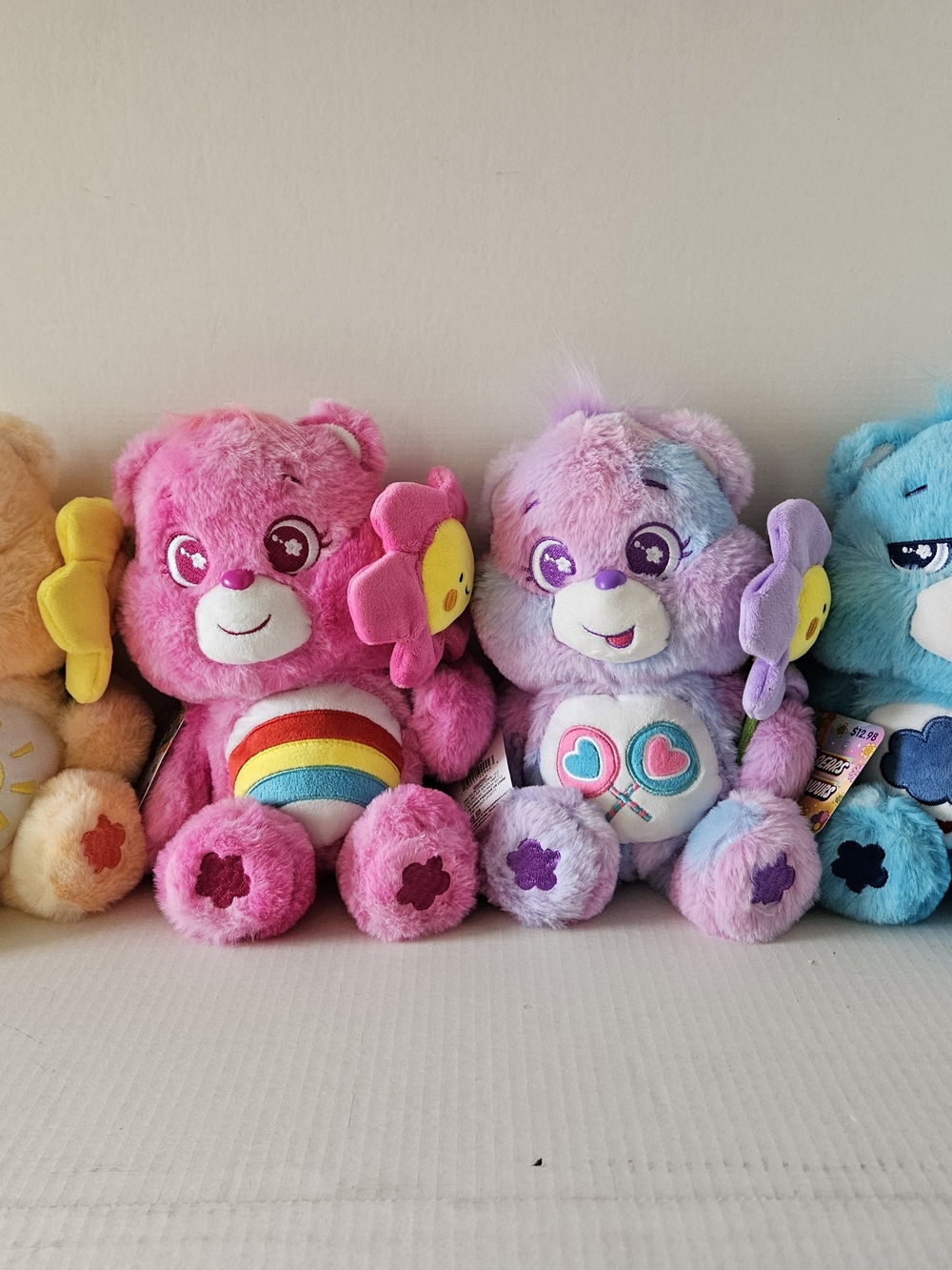 Care Bears With Flowers, Full Set Of 4 - Picture 4 of 4